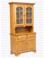 Maple Country Lane Hutch And Buffet 18''D x 40''W x 83''H