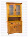 Maple Montana Hutch And Buffet 18''D x 40''W x 83''H