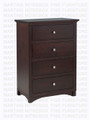 Maple Montana Chest 4 Drawers 18''D x 30''W x 43''H