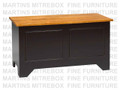 Oak Rustic Blanketbox Flat Panel Front 19''D x 22''H x 40''W