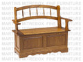 Maple Large Spindle Back Bench
