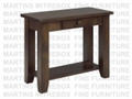 Maple Rough Cut Hall Table With Drawer And Shelf 14''D x 35''W x 30''H