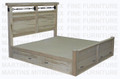 Wormy Maple Double Yukon Combo Bed 60'' Headboard 22'' Footboard