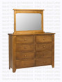 Oak Rough Cut Dresser 18''D x 46''H x 54''W