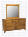 Oak Rough Cut Dresser 18''D x 36''H x 64''W