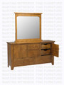 Oak Rough Cut Dresser  18''D x 36''H x 64''W