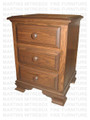 Oak Country Lane Night Stand 3 Drawers 18''D x 20''W x 28''H