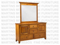 Maple Bourbon Dresser 8 Drawers 18''D x 36''H x 64''W