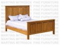 Oak Single Country Lane Panel Bed With 56'' Headboard and a 30'' Footboard
