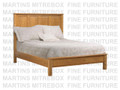 Oak Single Country Lane Plain Panel Bed With 56'' Headboard and a 16'' Footboard