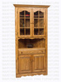 Wormy Maple Country Lane Corner Unit 17''D x 81''H x 28'' Out Of Corner