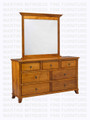 Oak Bourbon Dresser 7 Drawers 18''D x 36''H x 64''W