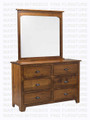 Oak Lakeview Dresser 6 Drawers 18''D x 36''H x 54''W