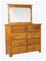 Pine Havelock Dresser 18''D x 46''H x 54''W With 8 Drawers