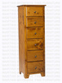 Pine Havelock Lingerie Chest 18''D x 20''W x 61''H With 6 Drawers