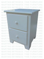 Oak Havelock Nightstand 18''D x 20''W x 28''H With 2 Drawers
