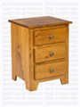 Oak Havelock Nightstand 18''D x 20''W x 28''H With 3 Drawers