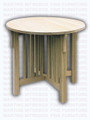 Maple Spindle Mission Round Parlor Table 30''W x 30''H x 30''D