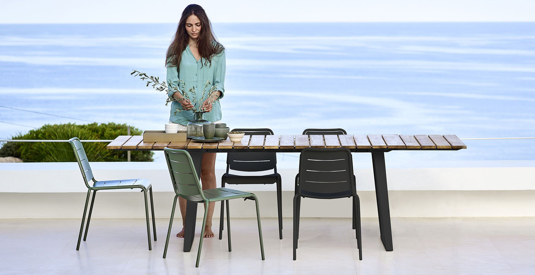 cane-line copenhagen dining table lifestyle