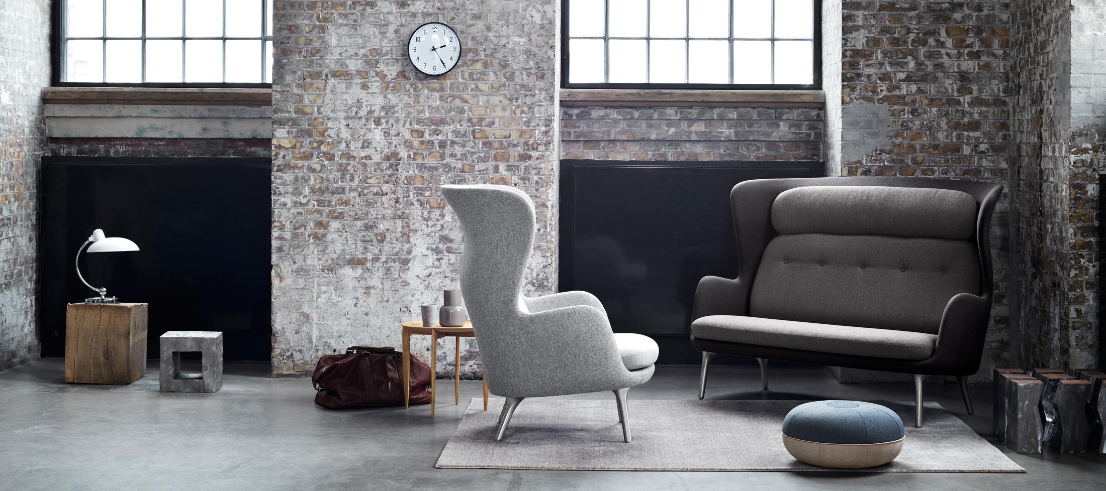 Fritz Hansen 7263 Ro Sofa Dark Grey