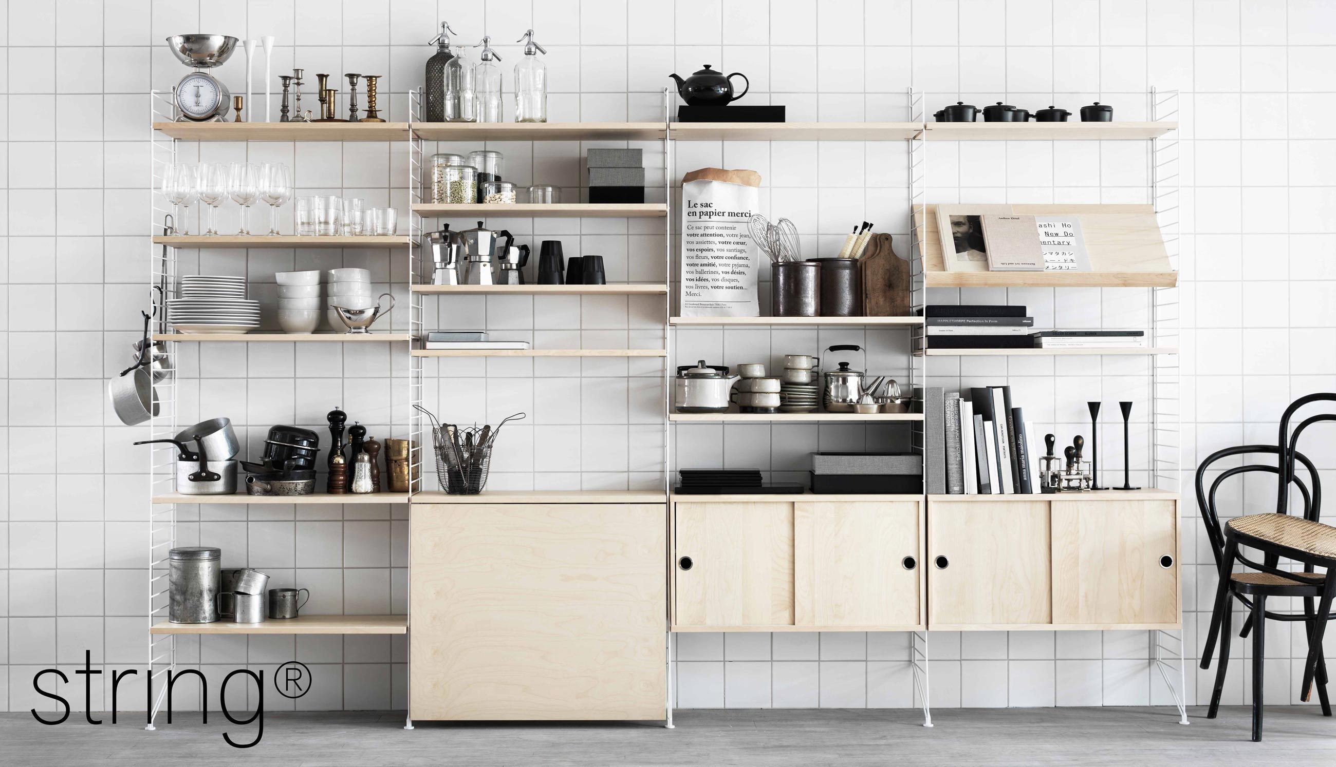 Papillon Interiors - String Shelving Modular Storage System