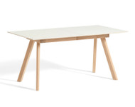HAY CPH 30 Extendable Table 1600 x 800mm - Off White Linoleum - Matt Lacquered Oak