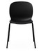 RBM Noor 6050 Chair from Flokk - Graphite Shell - Front View