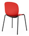 RBM Noor 6050 Chair from Flokk - Poppy Shell - Rear View