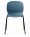 RBM Noor 6050 Chair from Flokk - Teal Blue Shell - Front View
