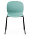 RBM Noor 6050 Chair from Flokk - Sea Green Shell - Front View