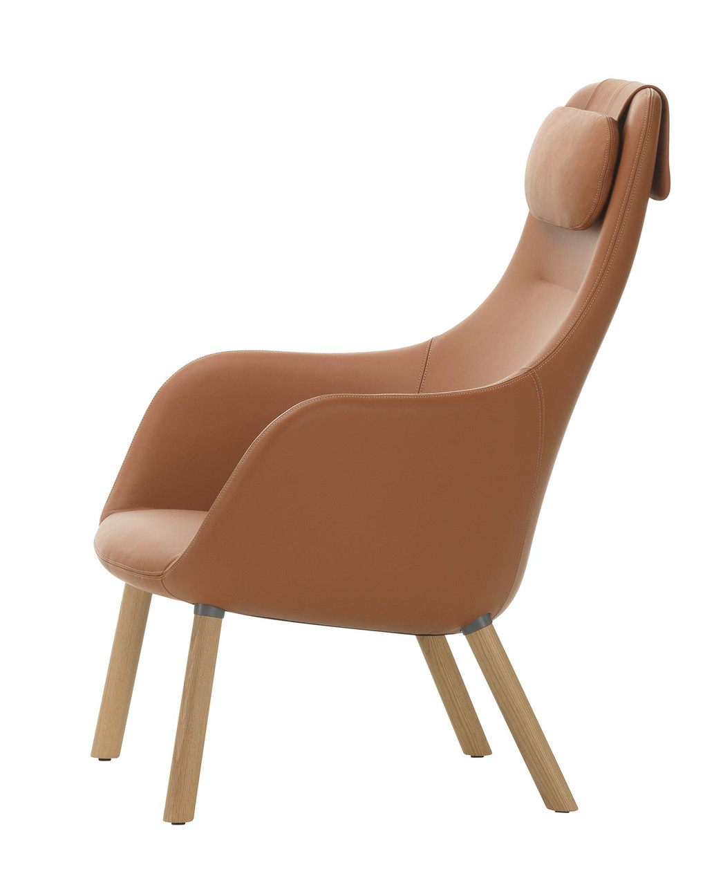 Vitra HAL Lounge Chair & Ottoman Leather