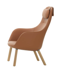 Vitra HAL Lounge Chair & Ottoman - Leather