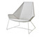 Cane-Line Breeze High Back Outdoor Lounge Chair - White Grey