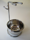 Steel & chrome stand with stainless steel bowl / NaWiat
