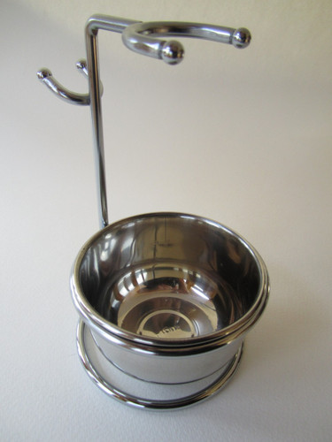 Steel & chrome stand with stainless steel bowl / NaWiat
