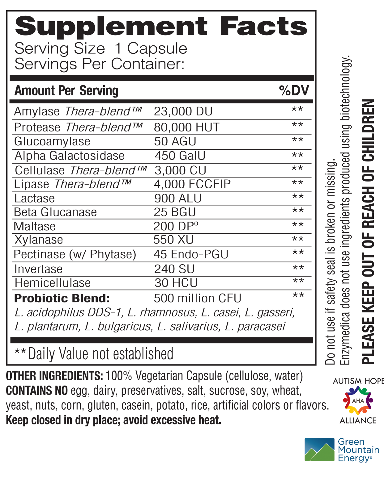 Enzymedica Digest Gold + Probiotics 45 caps