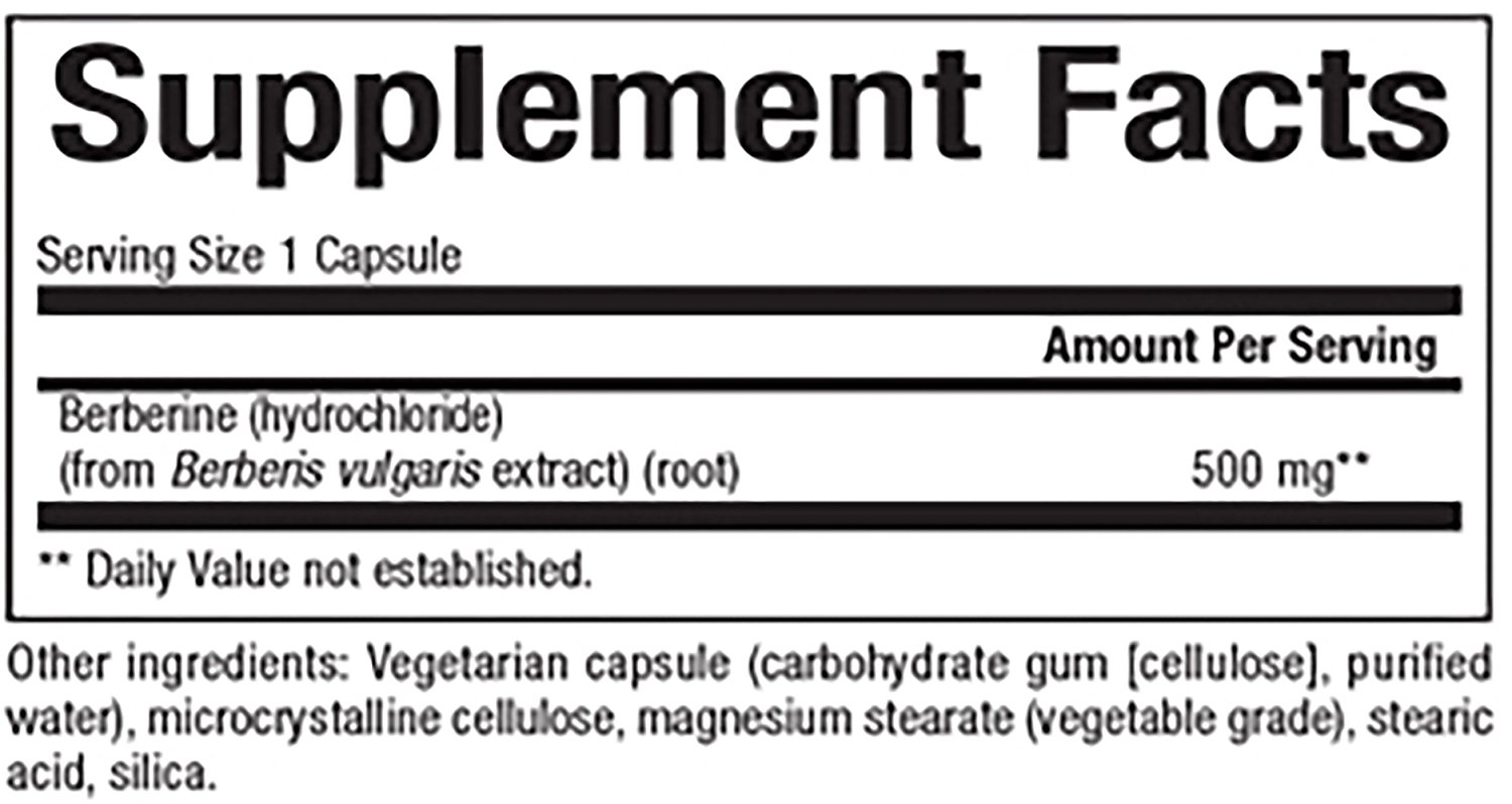 Natural Factors WellBetX Berberine 500 mg 60 Vcaps