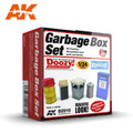 AK INTERACTIVE DZ010 - 1/24 Garbage Box Set