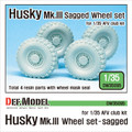 DEF.MODEL DW35095 - 1/35 U.S Husky Mk.III Sagged Wheel Set