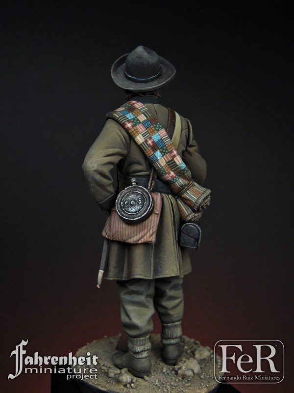 Gettysburg 1863 54 mm. MMA MINIATURES 54068Private C.S.A 