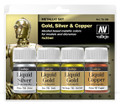 VALLEJO 70199 - Metallic Set - Gold, Silver & Copper