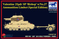BRONCO MODELS CB35077SP - 1/35 Valentine 25pdr SP "Bishop" w/No.27 Ammunition Limper (Special Edition)