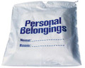NEW WORLD IMPORTS PERSONAL BELONGINGS BAG Personal Belongings Drawstring Bag, 17" x 20", White Bag with Blue Imprinting, 250/cs SPECIAL OFFER! SEE BELOW!! $K2/CASE