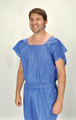 TIDI DEXTER CREPE EXTERIOR PATIENT CAPES & GOWNS Patient Gown, 30" x 42", Medium, Blue, Non-Woven, Dexter Material, Crepe Exterior, 50/cs SPECIAL OFFER! SEE BELOW!! $K2/CASE