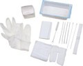 AMSINO AMSURE® TRACHEOSTOMY CARE TRAY Tracheostomy Care Tray Contains: 2-Compartment Tray, Removable Inner Tray, Cleaning Brush, (4) 4x4 Gauze Sponges, Pipe Cleaner, Vinyl Gloves, (2) Cotton-Tip Applicators, Twill Tape, Trach Dressing, Waterproof Dra