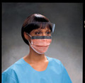 HALYARD FLUIDSHIELD FACE MASKS Fluidshield® Fog-Free Procedure Mask with Earloops, Visor, Orange, 25/pkg, 4 pkg/cs