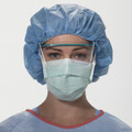 HALYARD SPECIALTY FACE MASKS Anti-Fog Surgical Mask, DERMA-TOUCH Tape, Green, 50/pkg, 6 pkg/cs