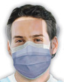 CROSSTEX ISOFLUID FOGFREE® EARLOOP MASK WITH SPLASH VISOR Mask, Latex Free (LF), Blue, 25/bx, 4 bx/CASE