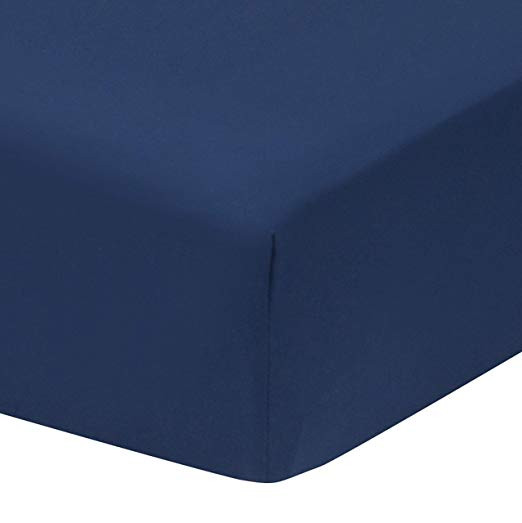 Everyday Kids Fitted Crib Sheet Navy Bedding Collection