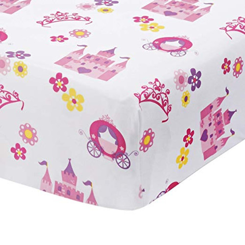 Everyday Kids Fitted Crib Sheet Princess Storyland